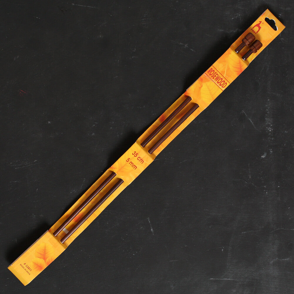 Pony Rosewood 5 mm 35 cm Gül Ağacı Örgü Şişi - 33811